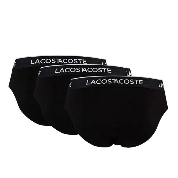 Set 3 Quần Lót Nam Lacoste Men's 3 Pack Màu Đen