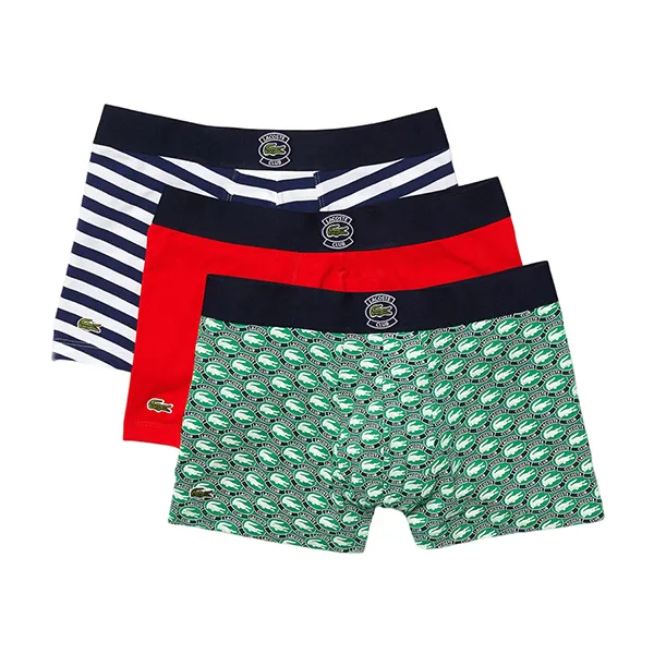 Set 3 Quần Lót Nam Lacoste Men's Father's Day Stretch Cotton Trunk 3-Pack 5H9999-00 Phối Màu Size S - Thời trang - Vua Hàng Hiệu