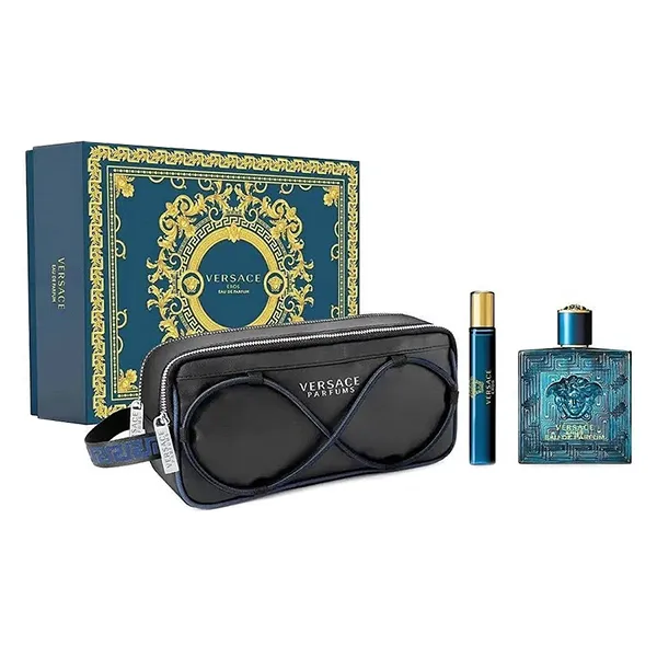 Set Nước Hoa Nam Versace Eros Eau De Parfum Set (EDP 100ml + EDP 10ml + Túi) - Nước hoa - Vua Hàng Hiệu