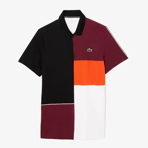 Set Quần Áo Cộc Tay Nam Lacoste Men's Tennis DH1082/GH1086 Màu Đen Đỏ Size 3 - Thời trang - Vua Hàng Hiệu