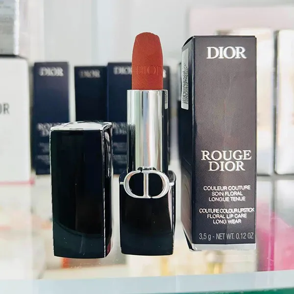 Son Dior 200 Nude Touch Velvet Finish Màu Cam Đất Nude - Son Môi - Vua Hàng Hiệu
