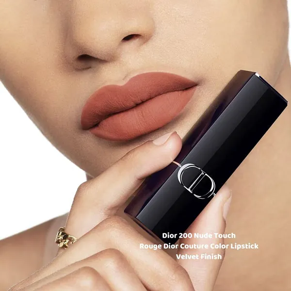 Son Dior 200 Nude Touch Velvet Finish Màu Cam Đất Nude - Son Môi - Vua Hàng Hiệu