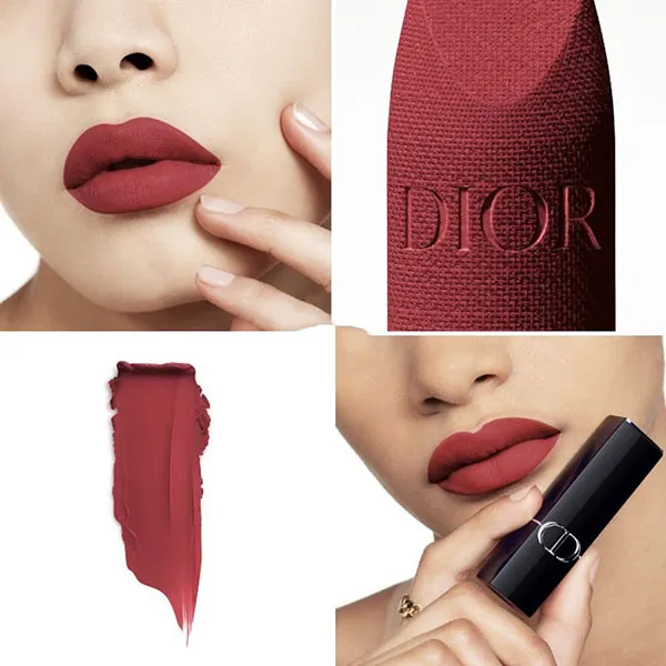 Son Dior Rouge Dior 624 Verone Velvet Finish Màu Đỏ Đất - Son Môi - Vua Hàng Hiệu