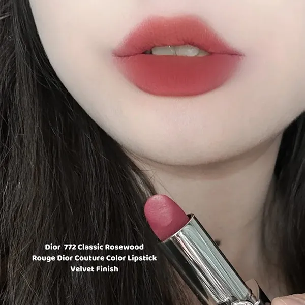 Son Dior Rouge Dior Couture Velvet 772 Classic Rosewood Màu Hồng Đất - Son Môi - Vua Hàng Hiệu