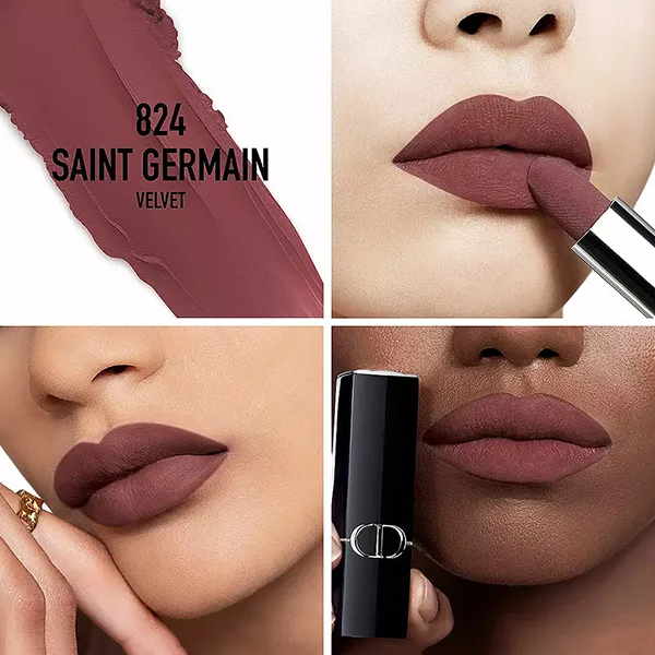 Son Dior Rouge Dior Couture Velvet 824 Saint Germain Màu Nâu Mận