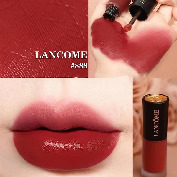 Son Kem Lì Lancôme Drama Ink 888 French Idol Màu Đỏ Thuần
