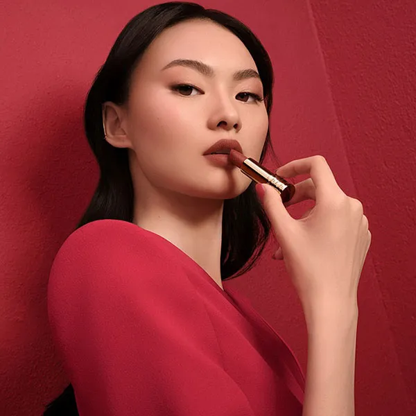 Son Lancôme L'absolu Rouge 221 Dramatised Nude Màu Đỏ Nâu - Son Môi - Vua Hàng Hiệu