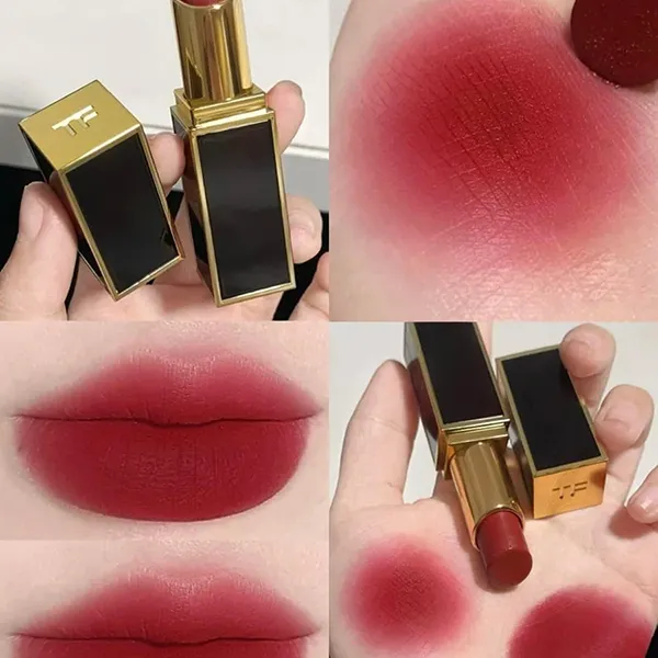 Son Tom Ford Lip Color Satin Matte 92 Charmed Màu Đỏ Cherry 3.3g - Son Môi - Vua Hàng Hiệu