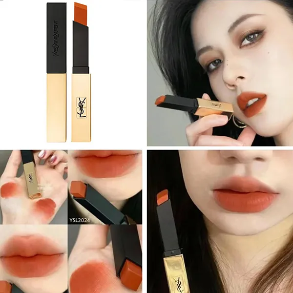 Son Yves Saint Laurent YSL Rouge Pur Couture The Slim 2024 Fiery Vermillion Màu Cam Cháy - Son Môi - Vua Hàng Hiệu