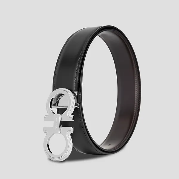 Thắt Lưng Nam Salvatore Ferragamo Cintura Reversible 0754465 Hai Mặt Màu Đen/Nâu Size 105 - Thắt lưng - Vua Hàng Hiệu