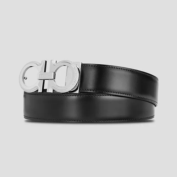 Thắt Lưng Nam Salvatore Ferragamo Cintura Reversible 0754465 Hai Mặt Màu Đen/Nâu Size 105 - Thắt lưng - Vua Hàng Hiệu