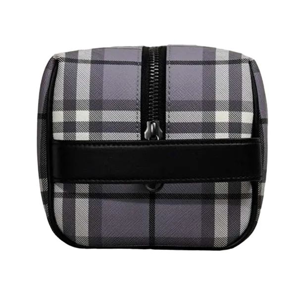 Túi Cầm Tay Nam Burberry Check Pouch Clutch With Handle In Grey Màu Xám Kẻ - Túi xách - Vua Hàng Hiệu
