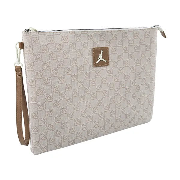 Túi Cầm Tay Nike Jordan Monogram Pouch Màu Be Nâu - Túi xách - Vua Hàng Hiệu