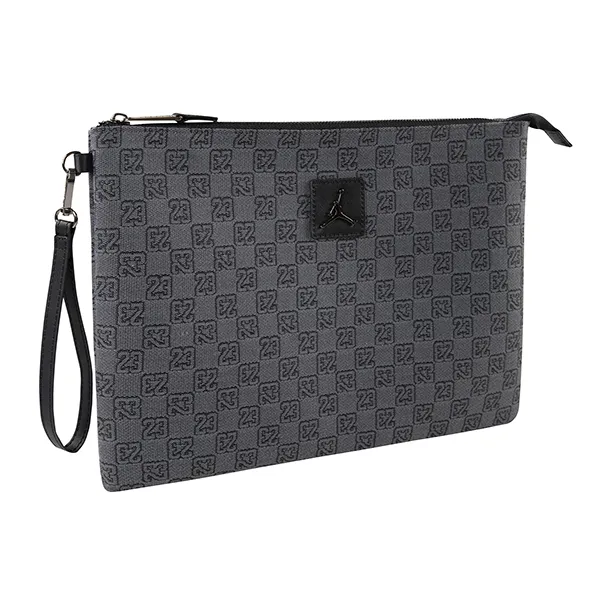 Túi Cầm Tay Nike Jordan Monogram Pouch Màu Xám Đậm - Túi xách - Vua Hàng Hiệu