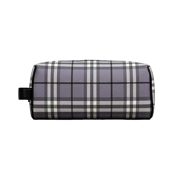 Túi Cầm Tay Nam Burberry Check Pouch Clutch With Handle In Grey Màu Xám Kẻ - Túi xách - Vua Hàng Hiệu