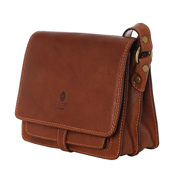 Túi Đeo Chéo Da Medici Of Florence Bag MED160B2B4063 Màu Nâu