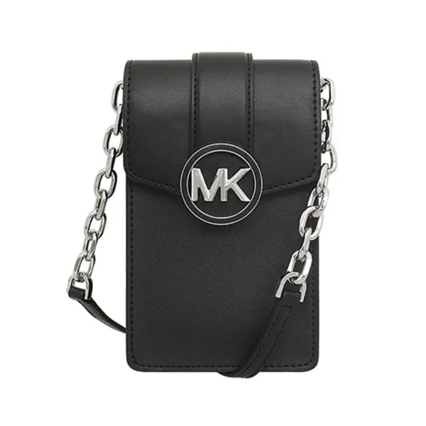 Túi Đeo Chéo Nữ Đựng Điện Thoại Michael Kors MK Carmen Small Smartphone Crossbody Bag 35H3SNMC5L Màu Đen - 1