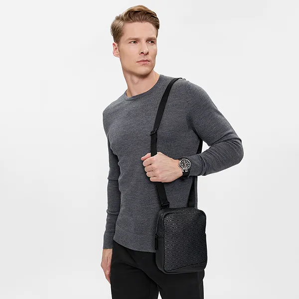 Túi Đeo Chéo Nam Calvin Klein CK Men's Black Shoulder Bag K50K511227_NE0GL Màu Đen - Túi xách - Vua Hàng Hiệu