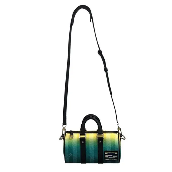 Túi Đeo Chéo Nam Louis Vuitton LV Keepall XS Gradient M59949 Màu Xanh Vàng