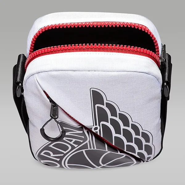 Túi Đeo Chéo Nike Jordan Wings Festival Bag 9A0198-001 Black/White Màu Trắng Đen - Túi xách - Vua Hàng Hiệu