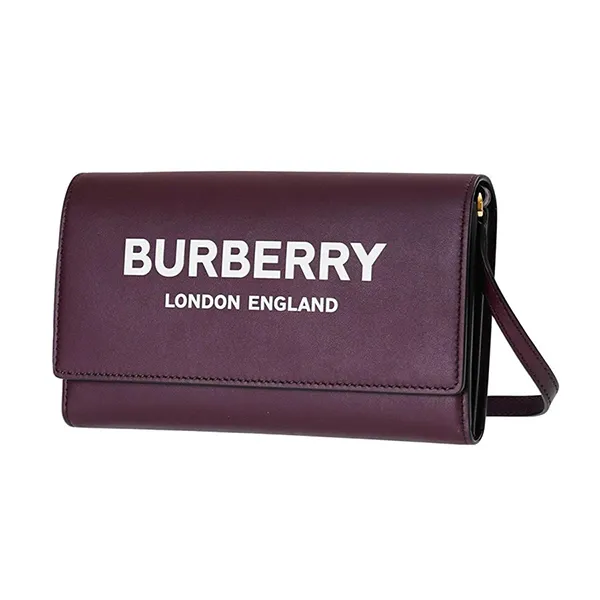 Túi Đeo Chéo Nữ Burberry Womens Crossbody Bag Leather 80463091 Màu Đỏ Burgundy