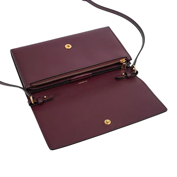 Túi Đeo Chéo Nữ Burberry Womens Crossbody Bag Leather 80463091 Màu Đỏ Burgundy