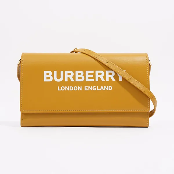 Túi Đeo Chéo Nữ Burberry Womens Crossbody Bag Yellow Leather Màu Vàng