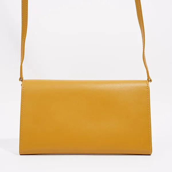 Túi Đeo Chéo Nữ Burberry Womens Crossbody Bag Yellow Leather Màu Vàng