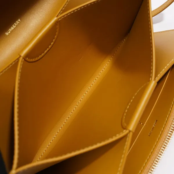 Túi Đeo Chéo Nữ Burberry Womens Crossbody Bag Yellow Leather Màu Vàng