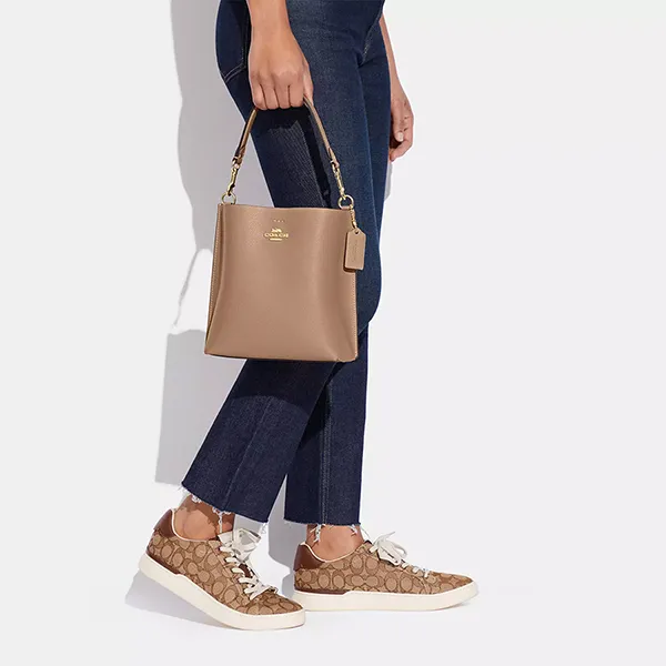 Túi Đeo Chéo Nữ Coach Mollie Bucket Bag 22 CA177 Màu Nâu - Túi xách - Vua Hàng Hiệu