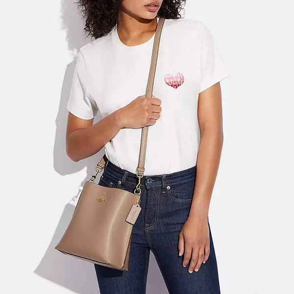 Túi Đeo Chéo Nữ Coach Mollie Bucket Bag 22 CA177 Màu Nâu - Túi xách - Vua Hàng Hiệu