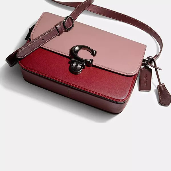 Túi Đeo Chéo Nữ Coach Studio Shoulder Bag In Colorblock C6638 Màu Hồng Đỏ - Túi xách - Vua Hàng Hiệu