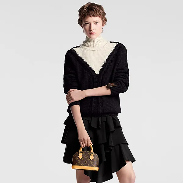Túi Đeo Chéo Nữ Louis Vuitton LV Nano Alma M82717 Màu Nâu