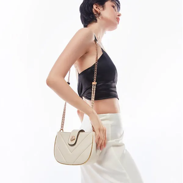 Túi Đeo Chéo Nữ Lyn Cameron Hobo S Crossbody Bags LL23FBF217 Màu Trắng