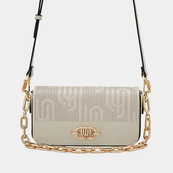 Túi Đeo Chéo Nữ Lyn Infinite Nebula S Crossbody Bags LL24CBS134 Màu Xám