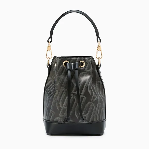 Túi Đeo Chéo Nữ Lyn Infinite Plastic Love Lindsay Bucket Bags LL24CBF144 Màu Đen - Túi xách - Vua Hàng Hiệu