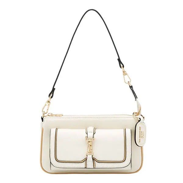 Túi Đeo Chéo Nữ Lyn Poza S Crossbody Bags LL23FBF225 Màu Trắng