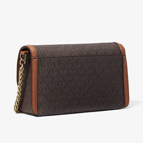 Túi Đeo Chéo Nữ Michael Kors MK Sonia Medium Logo Convertible Shoulder Bag 35F1G6SL3B Màu Nâu
