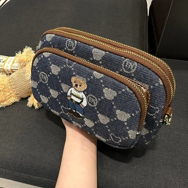 Túi Đeo Chéo Nữ TTWN Bear Mono Dark Blue Crossbody TG9003-34350 Màu Xanh Denim