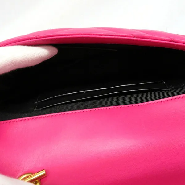 Túi Đeo Chéo Nữ Yves Saint Laurent YSL Mini Chain Shoulder Pink Gold Hardware Bag Màu Hồng - Túi xách - Vua Hàng Hiệu