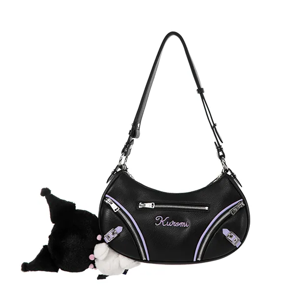 Túi Đeo Vai Nữ 13 De Marzo x Kuromi Bear Chain Bag FR23Q08310010 Màu Đen