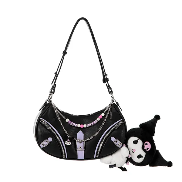Túi Đeo Vai Nữ 13 De Marzo x Kuromi Bear Chain Bag FR23Q08310010 Màu Đen