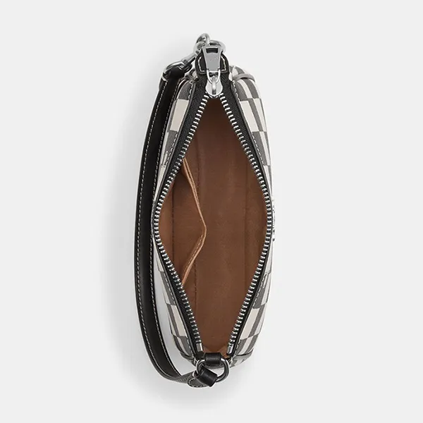 Túi Đeo Vai Nữ Coach Nolita 19 With Checkerboard Print CR394SVA16 Màu Đen Trắng - Túi xách - Vua Hàng Hiệu