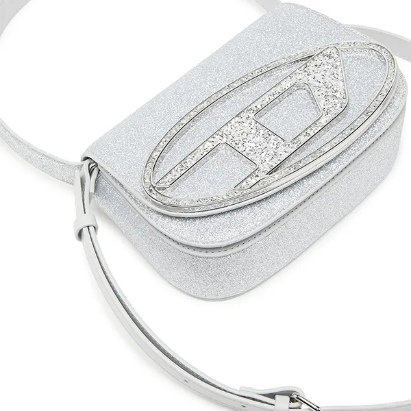 Túi Đeo Vai Nữ Diesel 1DR Shoulder Bag X08396P07875 Màu Bạc - Túi xách - Vua Hàng Hiệu