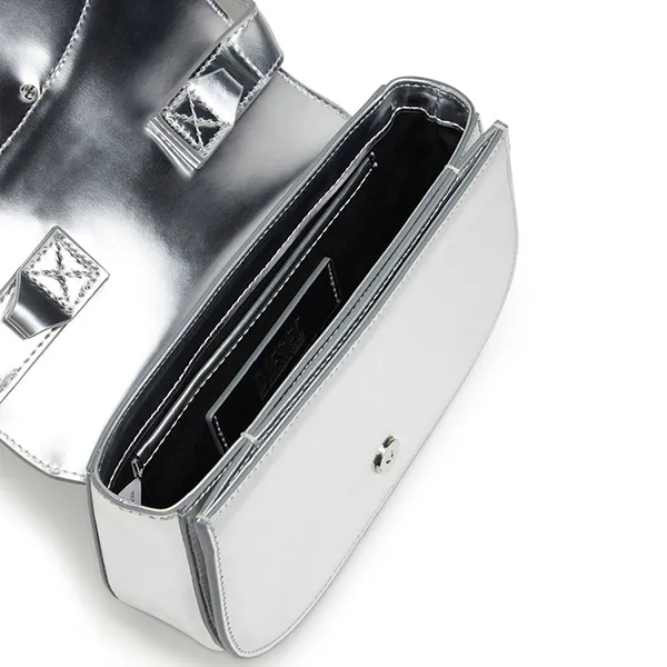 Túi Đeo Vai Nữ Diesel Shoulder Bag In Mirrored Leather X08396PS202H0535 Màu Bạc - Túi xách - Vua Hàng Hiệu