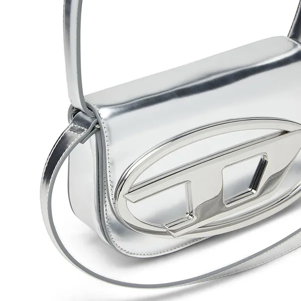 Túi Đeo Vai Nữ Diesel Shoulder Bag In Mirrored Leather X08396PS202H0535 Màu Bạc - Túi xách - Vua Hàng Hiệu