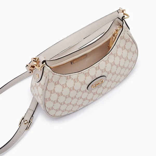 Túi Đeo Vai Nữ Lyn Cheri Canvas S Shoulder Bags LL24CBS068 Màu Trắng Be