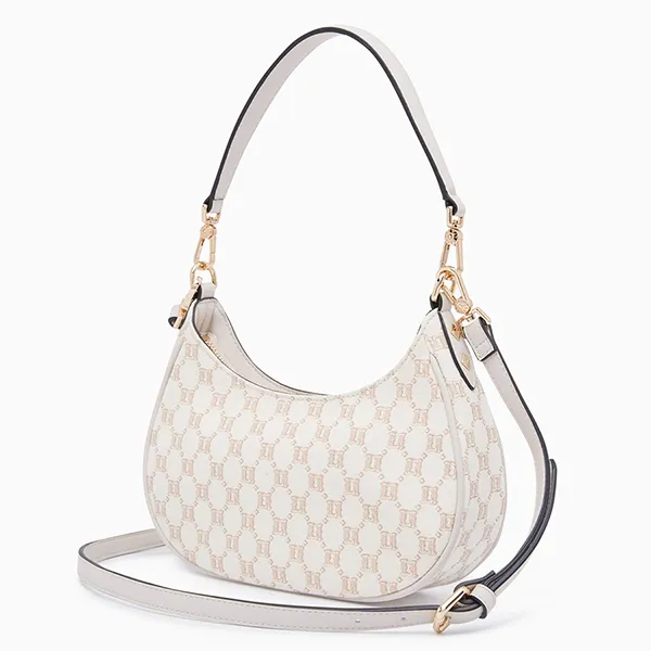 Túi Đeo Vai Nữ Lyn Cheri Canvas S Shoulder Bags LL24CBS068 Màu Trắng Be