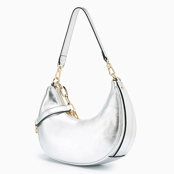 Túi Đeo Vai Nữ Lyn Diva Metallic Shoulder Bags LL24CBF199 Màu Bạc
