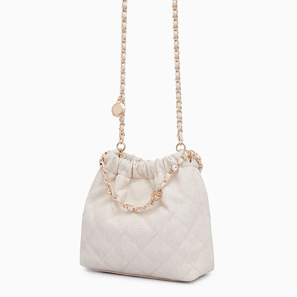 Túi Đeo Vai Nữ Lyn Fontia Mini Demin Shoulder Bags LL24CBF158 Màu Be